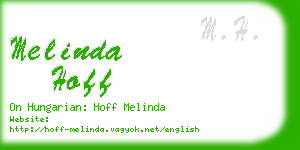 melinda hoff business card